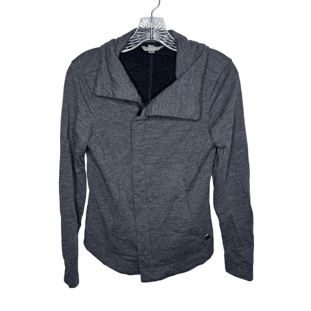 Smartwool Women’s Gray Asymmetrical Zip Jacket‎ Merino Wool Blend Size Small